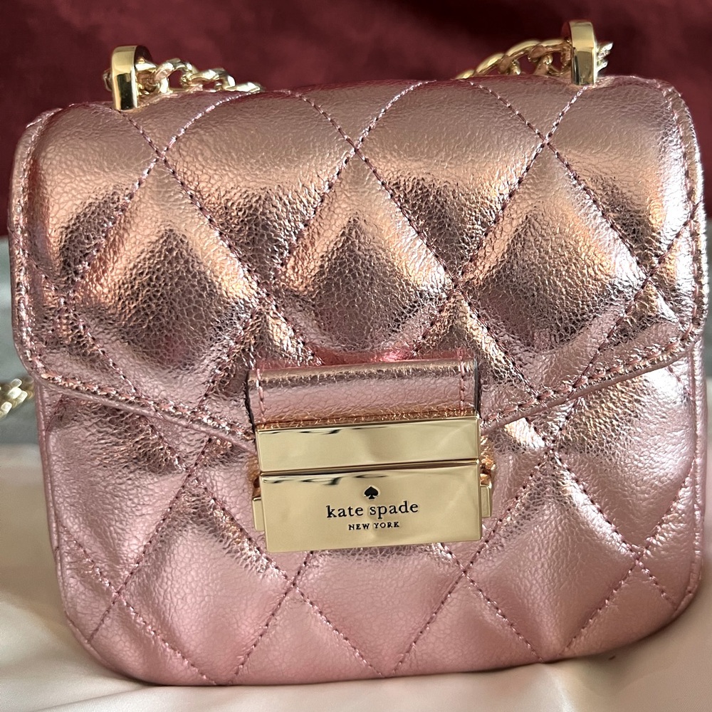 Kate Spade Carey quilted leather micro crossbody